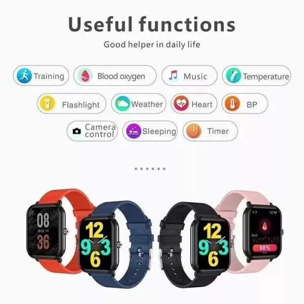 Smart Watch Men Women Fitness Tracker Blood Pressure Heart Rate Sport Watches UK - Image 3