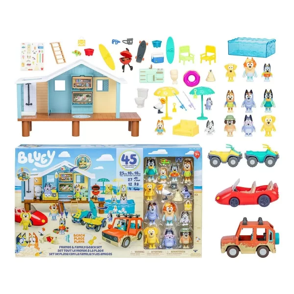 Bluey Friends & Family Mega Beach Bash 45+ Piece Exclusive Set